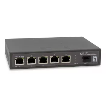 LevelOne GEP-0625 tinklo komutatorius Nevaldomas 2.5G Ethernet (100/1000/2500) Maitinimas per Ethernet (PoE) Juodas