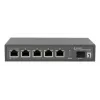 LevelOne GEP-0625 tinklo komutatorius Nevaldomas 2.5G Ethernet (100/1000/2500) Maitinimas per Ethernet (PoE) Juodas