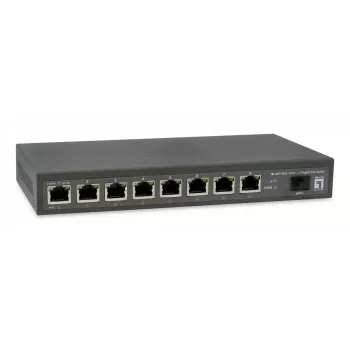LevelOne GEP-0925 tinklo komutatorius Nevaldomas 2.5G Ethernet (100/1000/2500) Power over Ethernet (PoE) Juodas
