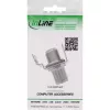 “InLine” RJ45 Keystone Jack Snap-In modulis Cat.6a, su dulkių dangteliu, sidabrinis