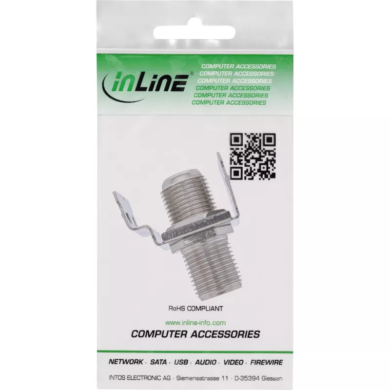 “InLine” RJ45 Keystone Jack Snap-In modulis Cat.6a, su dulkių dangteliu, sidabrinis