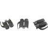 InLine užspaudžiama jungtis Cat.6A RJ45 ekranuota, 3 dalių juoda 100 vnt. pakuotė