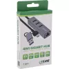 InLine 33380S sąsajos šakotuvas USB 3.2 Gen 1 (3.1 Gen 1) Type-A + Type-C 5000 Mbit/s Pilkas