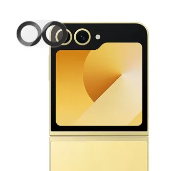 Fotoaparato objektyvo apsauginis stiklas PanzerGlass PicturePerfect, skirtas „Samsung Galaxy Z Flip7 FE“ – grūdintas stiklas, silikonas, permatomas, 1 vnt.