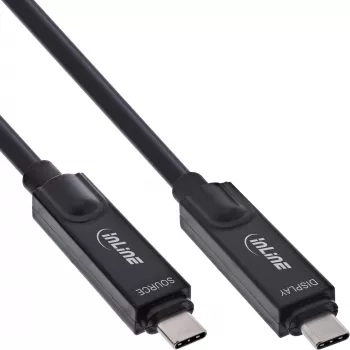 USB 3.2 Gen 2 aktyvus optinis kabelis InLine 35795I 8K60Hz, 60W maitinimo tiekimas