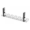 Kabelių tvarkymo grotelės 60 cm InLine 23190G tvirtinimui prie stalo su sraigtiniais spaustukais, juoda