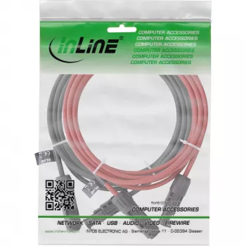 Vidutinės įtampos kabelis InLine 95607 raudonas juodas 1500V 7,5m