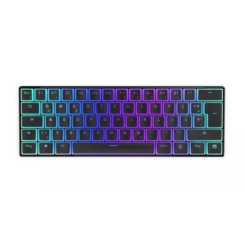 Žaidimų klaviatūra ENDORFY Thock Compact RF belaidė USB QWERTZ 61 klavišas RGB LED