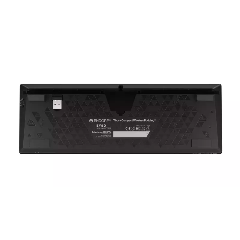 Žaidimų klaviatūra ENDORFY Thock Compact RF belaidė USB QWERTZ 61 klavišas RGB LED
