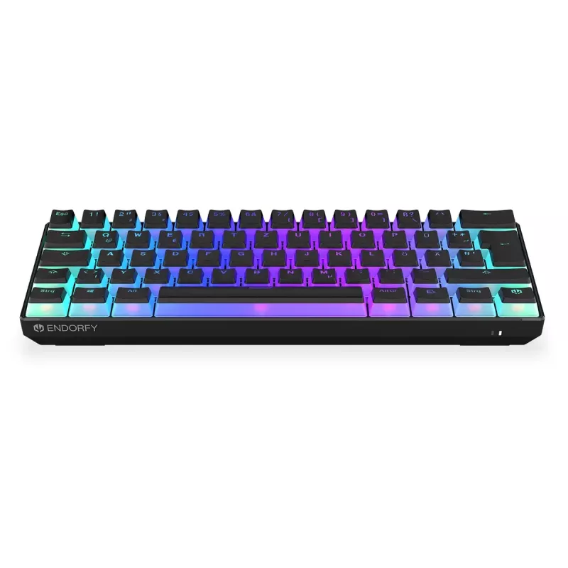 Žaidimų klaviatūra ENDORFY Thock Compact RF belaidė USB QWERTZ 61 klavišas RGB LED