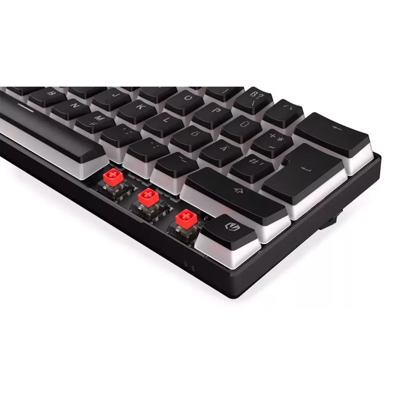 Žaidimų klaviatūra ENDORFY Thock Compact RF belaidė USB QWERTZ 61 klavišas RGB LED