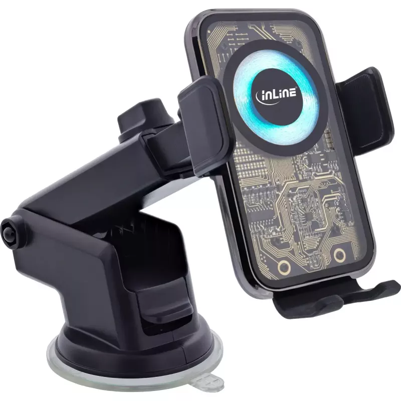 InLine 23156Q laikiklis Pasyvus laikiklis Mobilusis telefonas / išmanusis telefonas Juoda, įvairiaspalvė