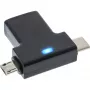 InLine USB 3.1/2.0 OTG T formos adapteris, USB-C kištukas arba „Micro-USB“ į A lizdą