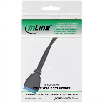 InLine USB 2.0 į 3.0 vidinis USB 2.0 antraštės / USB 3.0 vidinis laidas, 0,30 m