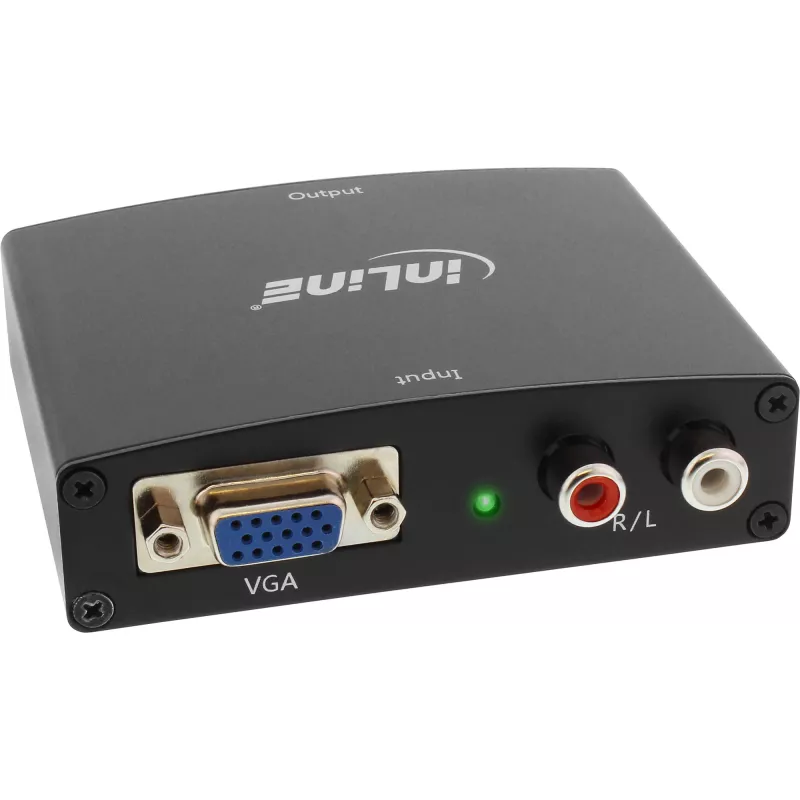 InLine keitiklis VGA + garsas į HDMI, įvestis VGA ir RCA garsas, išvestis HDMI