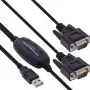 InLine USB 2.0 į 2x nuoseklųjį adapterio kabelį USB Type A į 2x 9 pin SubD vyriška 1,5 m