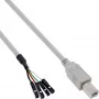 InLine USB 2.0 kabelis, vidinis USB B kištukas / antraštės jungtis, 0,40 m