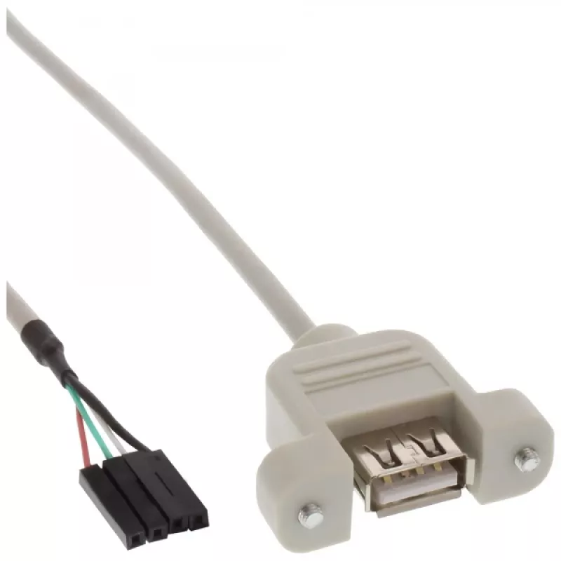 USB 2.0 adapterio kabelis InLine 33440F 0,60 m USB A moteriška / vidinė jungtis