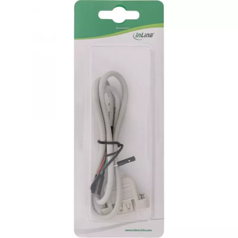 USB 2.0 adapterio kabelis InLine 33440F 0,60 m USB A moteriška / vidinė jungtis
