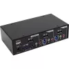 InLine stalinis KVM jungiklis su 2 DisplayPort prievadais, USB 3.0 šakotuvu ir garso palaikymu