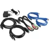 InLine stalinis KVM jungiklis su 2 DisplayPort prievadais, USB 3.0 šakotuvu ir garso palaikymu