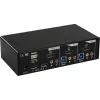 InLine stalinis KVM jungiklis, 2 prievadų, HDMI, USB 3.0 šakotuvas, su garsu