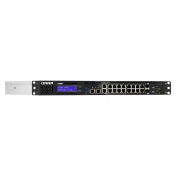 QNAP QGD-1602-C3758-16G tinklo jungiklis Valdomas L2 2.5G Ethernet (100/1000/2500) Juoda, Pilka