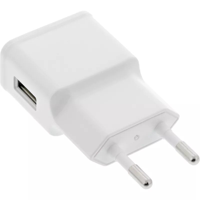 USB maitinimo adapteris, viengubas, linijinis 31504W, 100–240 V į 5 V / 1,2 A, baltas