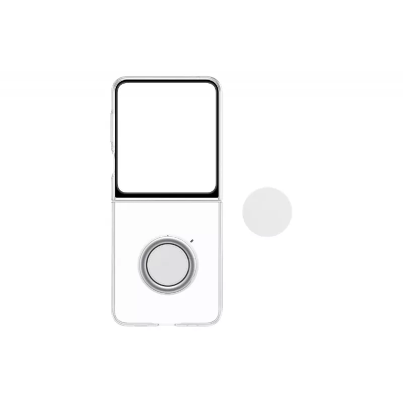 Flip dėklas Samsung for Galaxy Z Flip5 EF-XF73KKTEGWW — permatomas, 6.7 colių (17 cm) ekranui
