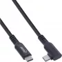 InLine USB 3.2 Gen.1 kabelis, USB Type-C laidas su kištukais abiejuose galuose, kampinis, skirtas VR, juodas, 5 m