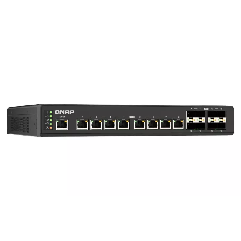 QNAP QSW-IM3216-8S8T tinklo komutatorius valdomas L2 10G Ethernet (100/1000/10000) juodas
