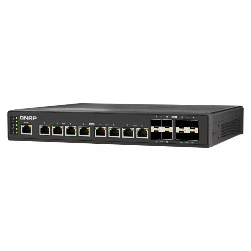 QNAP QSW-IM3216-8S8T tinklo komutatorius valdomas L2 10G Ethernet (100/1000/10000) juodas