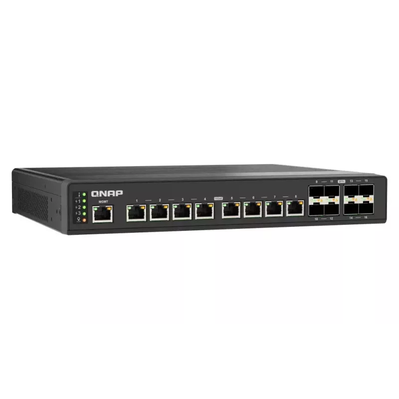 QNAP QSW-IM3216-8S8T tinklo komutatorius valdomas L2 10G Ethernet (100/1000/10000) juodas