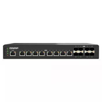 QNAP QSW-IM3216-8S8T tinklo komutatorius valdomas L2 10G Ethernet (100/1000/10000) juodas