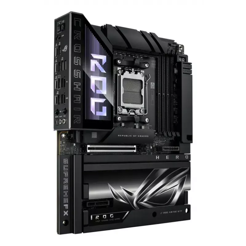 Motininė plokštė ASUS ROG CROSSHAIR X870E HERO BTF — AMD X870E, Socket AM5, ATX, DDR5, M.2, Wi‑Fi 7