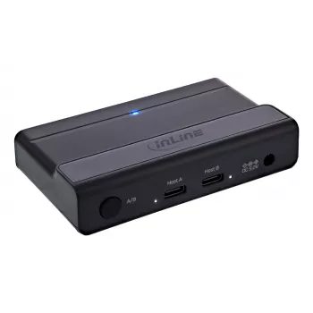 InLine 60604I USB-C bendrinamas jungiklis su 4 prievadų USB šakotuvu