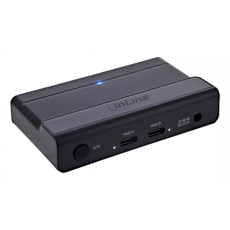 InLine 60604I USB-C bendrinamas jungiklis su 4 prievadų USB šakotuvu
