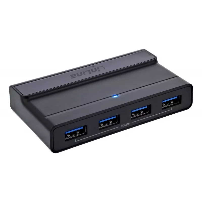 InLine 60604I USB-C bendrinamas jungiklis su 4 prievadų USB šakotuvu