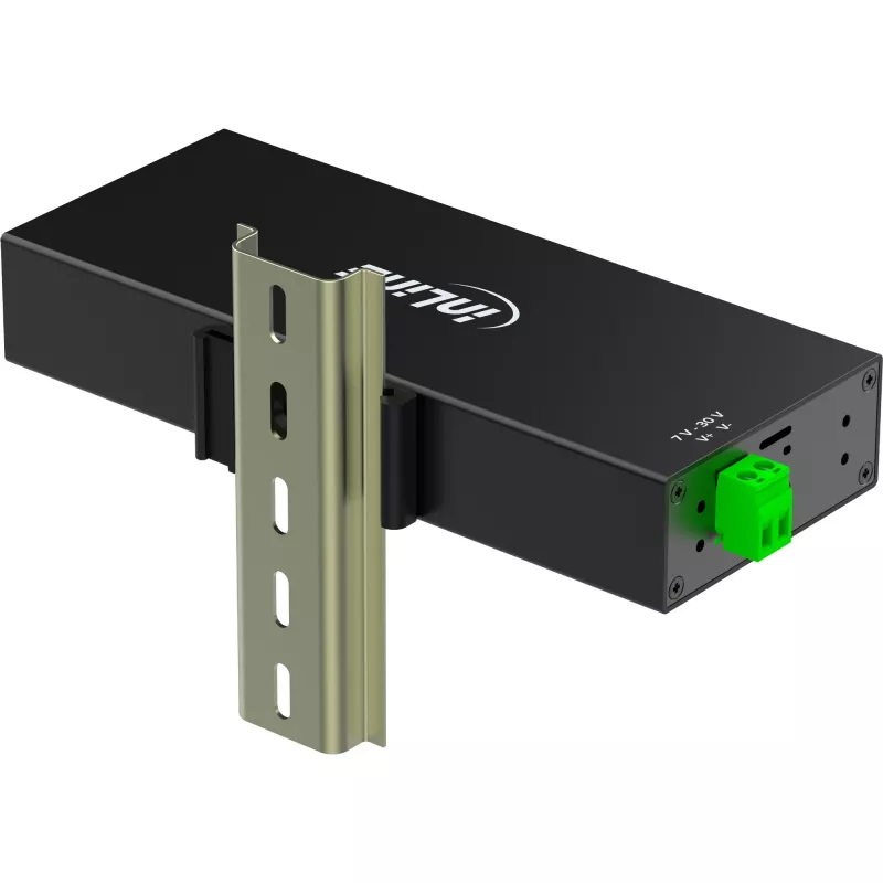 InLine 35396C sąsajų šakotuvas USB 3.2 Gen 1 (3.1 Gen 1) Type-B 5000 Mbit/s juodas