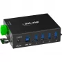 InLine 35396A sąsajų šakotuvas USB 3.2 Gen 1 (3.1 Gen 1) Type-B 5000 Mbit/s juodas