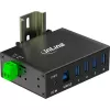 InLine 35396A sąsajų šakotuvas USB 3.2 Gen 1 (3.1 Gen 1) Type-B 5000 Mbit/s juodas