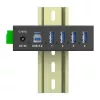 InLine 35396A sąsajų šakotuvas USB 3.2 Gen 1 (3.1 Gen 1) Type-B 5000 Mbit/s juodas