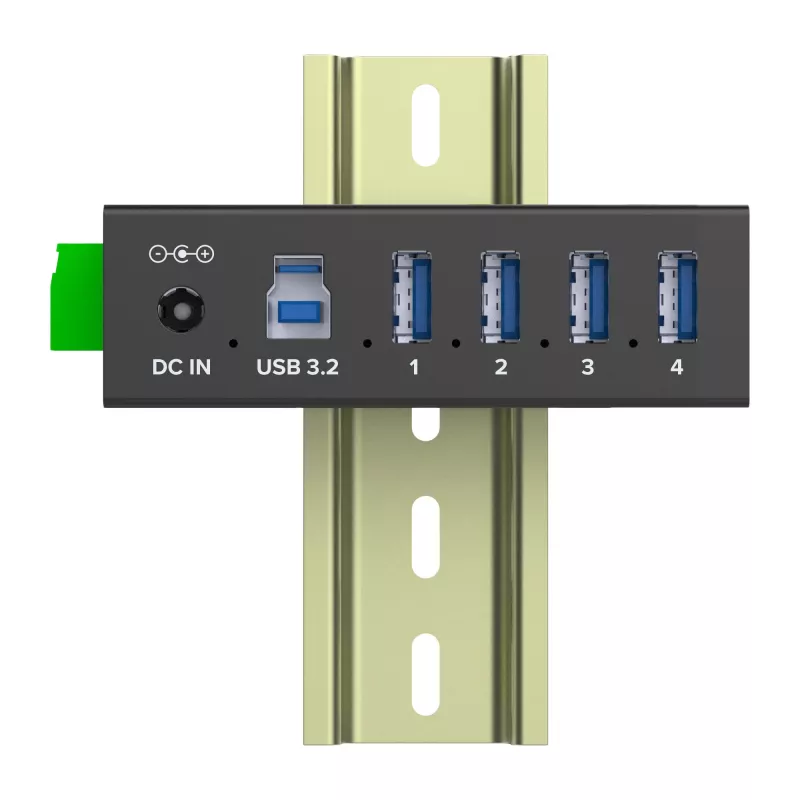 InLine 35396A sąsajų šakotuvas USB 3.2 Gen 1 (3.1 Gen 1) Type-B 5000 Mbit/s juodas