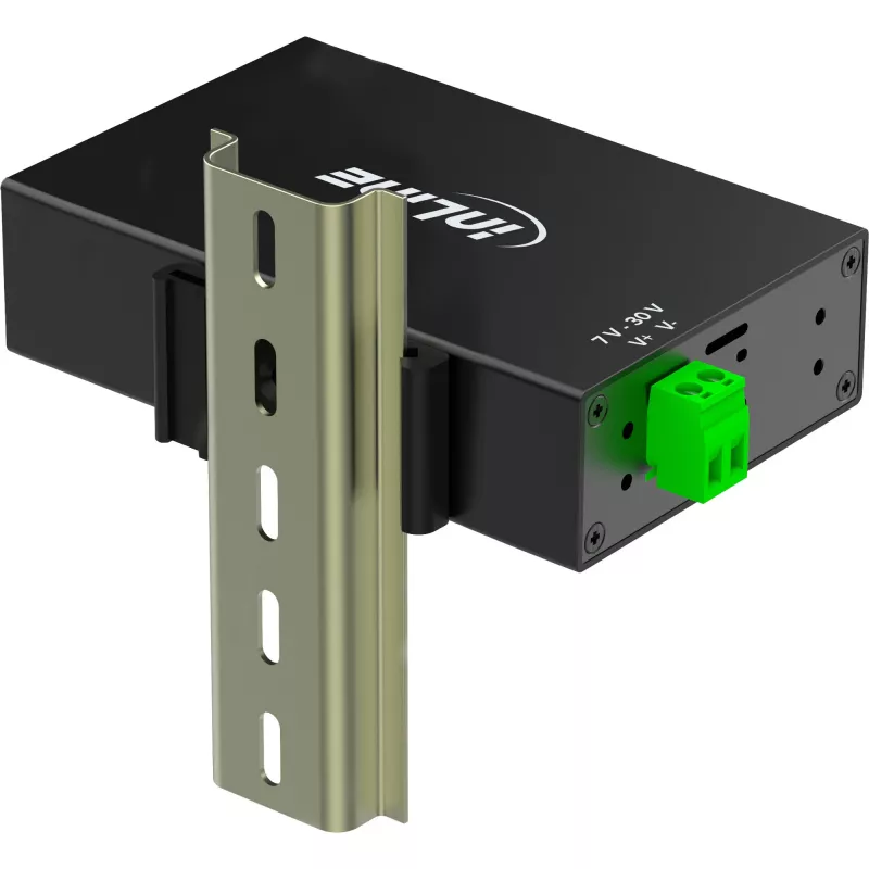 InLine 35396A sąsajų šakotuvas USB 3.2 Gen 1 (3.1 Gen 1) Type-B 5000 Mbit/s juodas