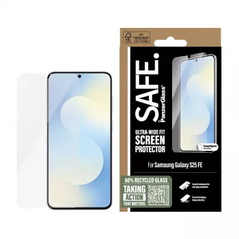 PanzerGlass SAFE. by ® Ekrano apsauga Samsung Galaxy S25 FE 5G | Itin platus pritaikymas su EasyAligner