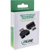 InLine 33446T jungčių adapteris USB Type-E Key A, 20 kontaktų USB 3.0 antraštė, 19 kontaktų Juodas