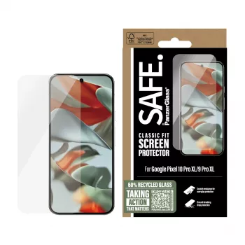 PanzerGlass SAFE. by ® Apsauginis stiklas Google Pixel 10 Pro XL | 9 Pro XL | Classic Fit