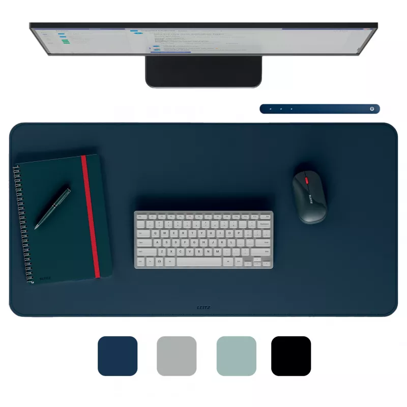 Stalo kilimėlis LEITZ Large Desk Mat, PVC, tamsiai mėlynas, 400 x 800 x 2 mm