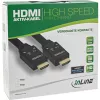 InLine HDMI aktyvus laidas, HDMI-High Speed su Ethernet, M/M, nailono pynė, 15 m