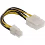 InLine pagrindinės plokštės maitinimo adapteris ATX 2.0/EPS 8 kontaktų / 12V ATX1.3 4 kontaktų 0,15 m